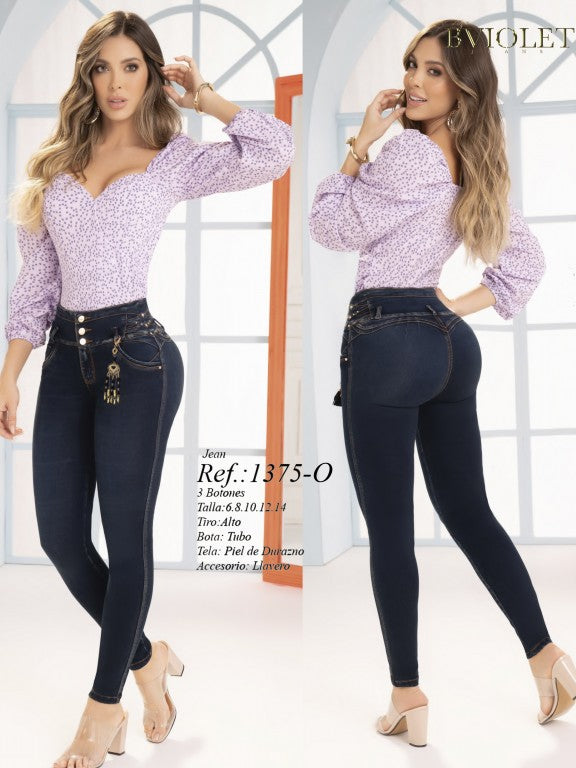 1375-O BViolet Butt Lifting Jeans