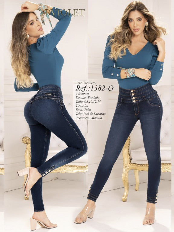 1382-O BViolet Butt Lifting Jeans