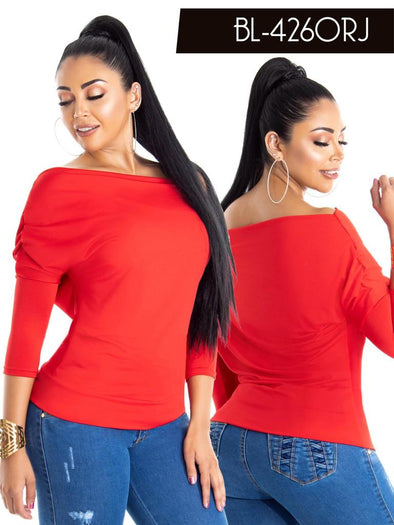 4260 Red Blusa Colombiana