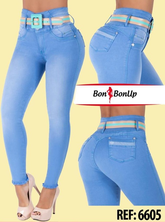 White-Hot Butt-Lifting Jeans by Bon Bon Up 5209