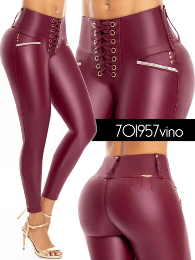 701957 Lujuria Wine Butt Lifting Jeans