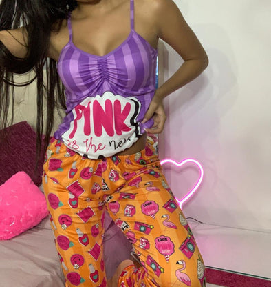 4002 Pijama Pink Side