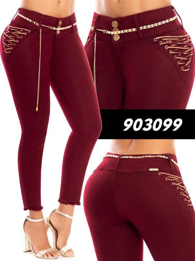 903099 Ene2 Wine Butt Lifting Jeans