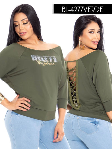 4277 Blusa Colombiana Verde