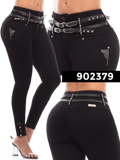 902379 Black Ene2 Butt Lifting Jeans