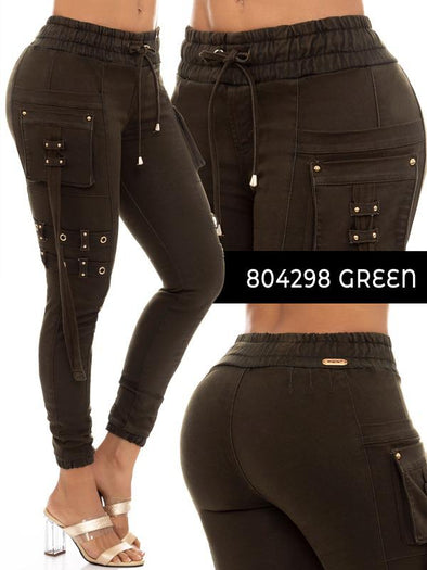 804298 Green WOW  Butt Lifting Jeans