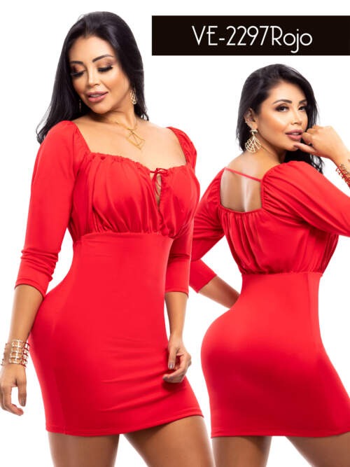 2297 Capoheria Red Colombian Dresses
