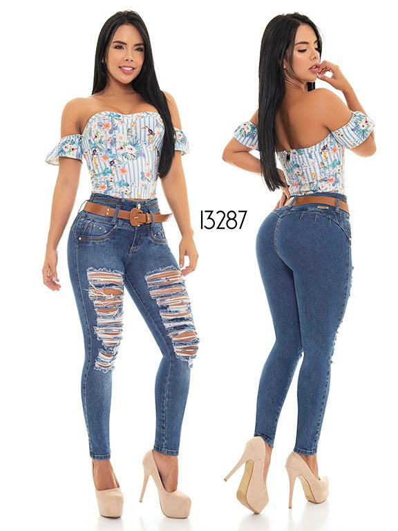 13287 Cheviotto Butt Lifting Jeans