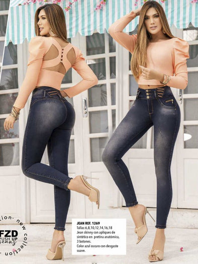 1269 Fazined  Butt Lifting Jeans