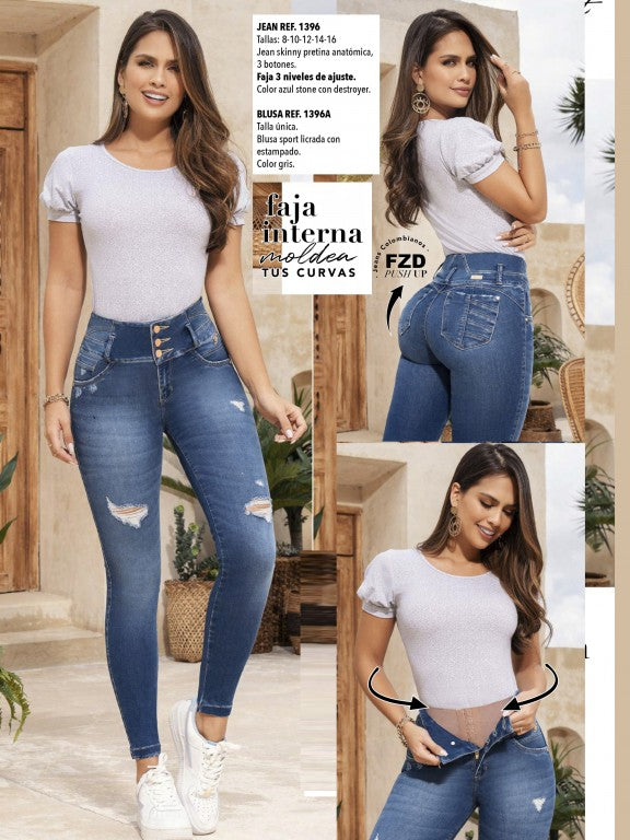 1396 Fazined Butt Lifting Jeans – La Patricia Fashion